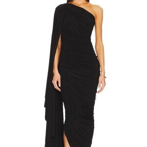 Norma Kamali Diana Gown black dress